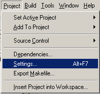 Выбор настроек